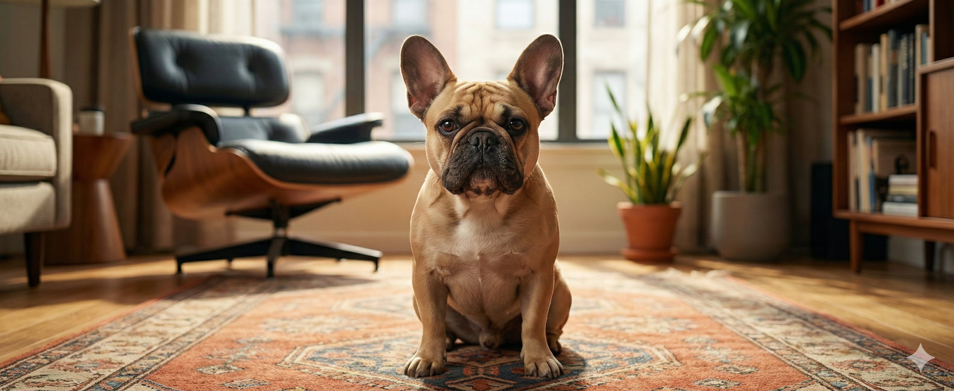 特徴的な耳を持つフレンチ・ブルドッグ